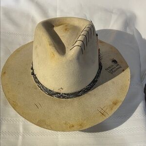 Distressed Burned Etched Custom Design Hat
